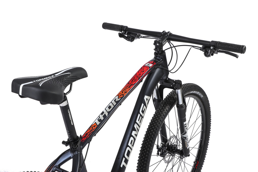 BICICLETA MTB THOR R29 24V ALUMINIO NEGRO/BLANCO/NARANJA TALLE S