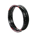 ARO DE LLANTA ALUMINIO 3.50X17 C/STICKER NEGRO (MOTARD)