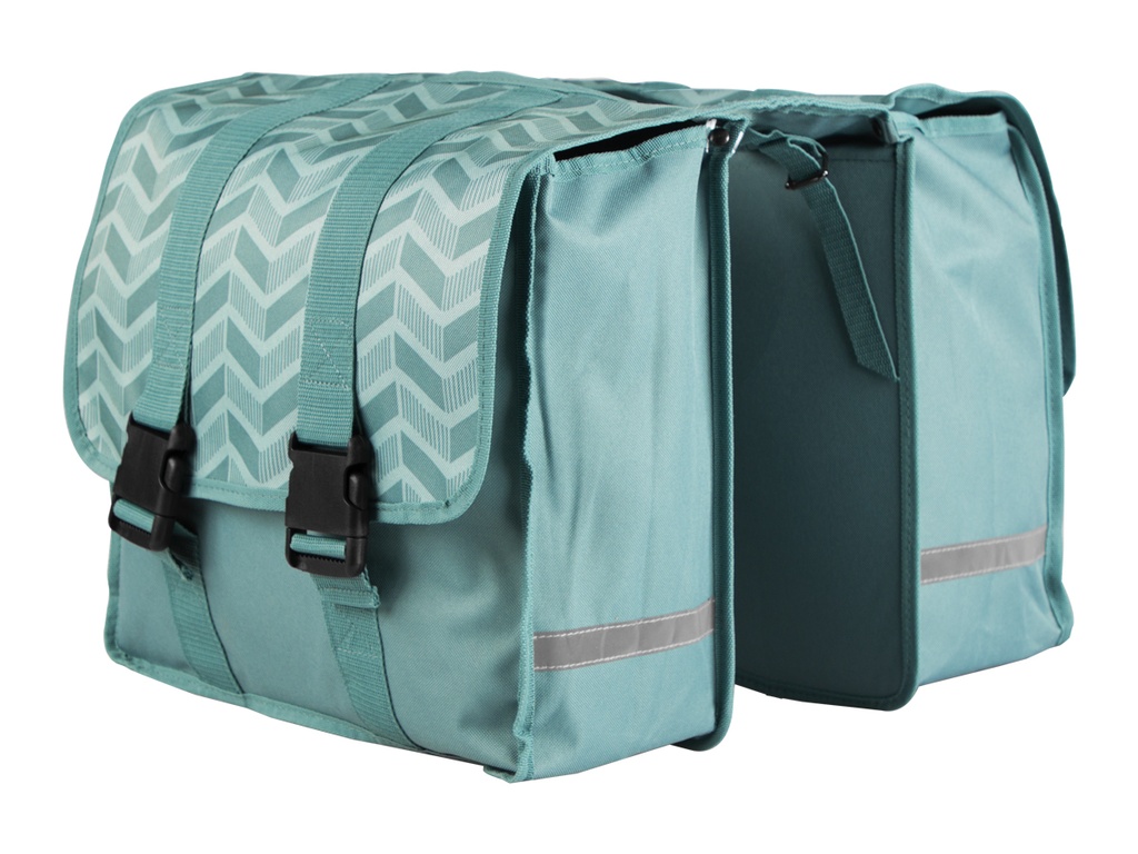 *BOLSO TIPO ALFORJA AL PORTAPAQUETE SET LINEAS CELESTE32 LTS