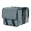 *BOLSO TIPO ALFORJA AL PORTAPAQUETE SET LINEAS CELESTE32 LTS