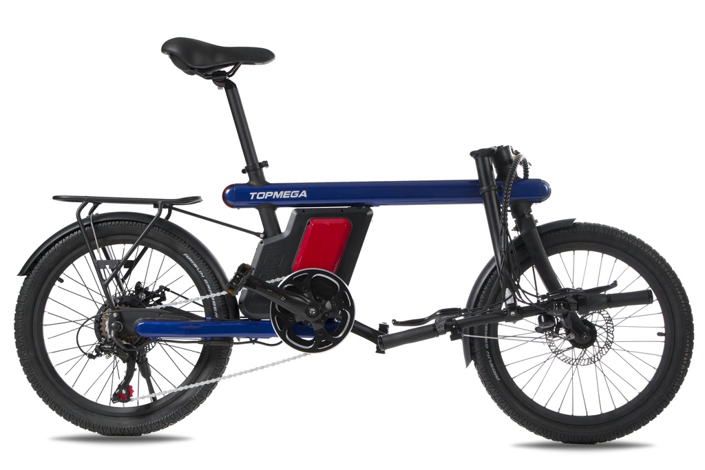 BIC ELECTRICA TOPMEGA Z1 ALUMINIO R20 250W 36V 6VEL AZUL