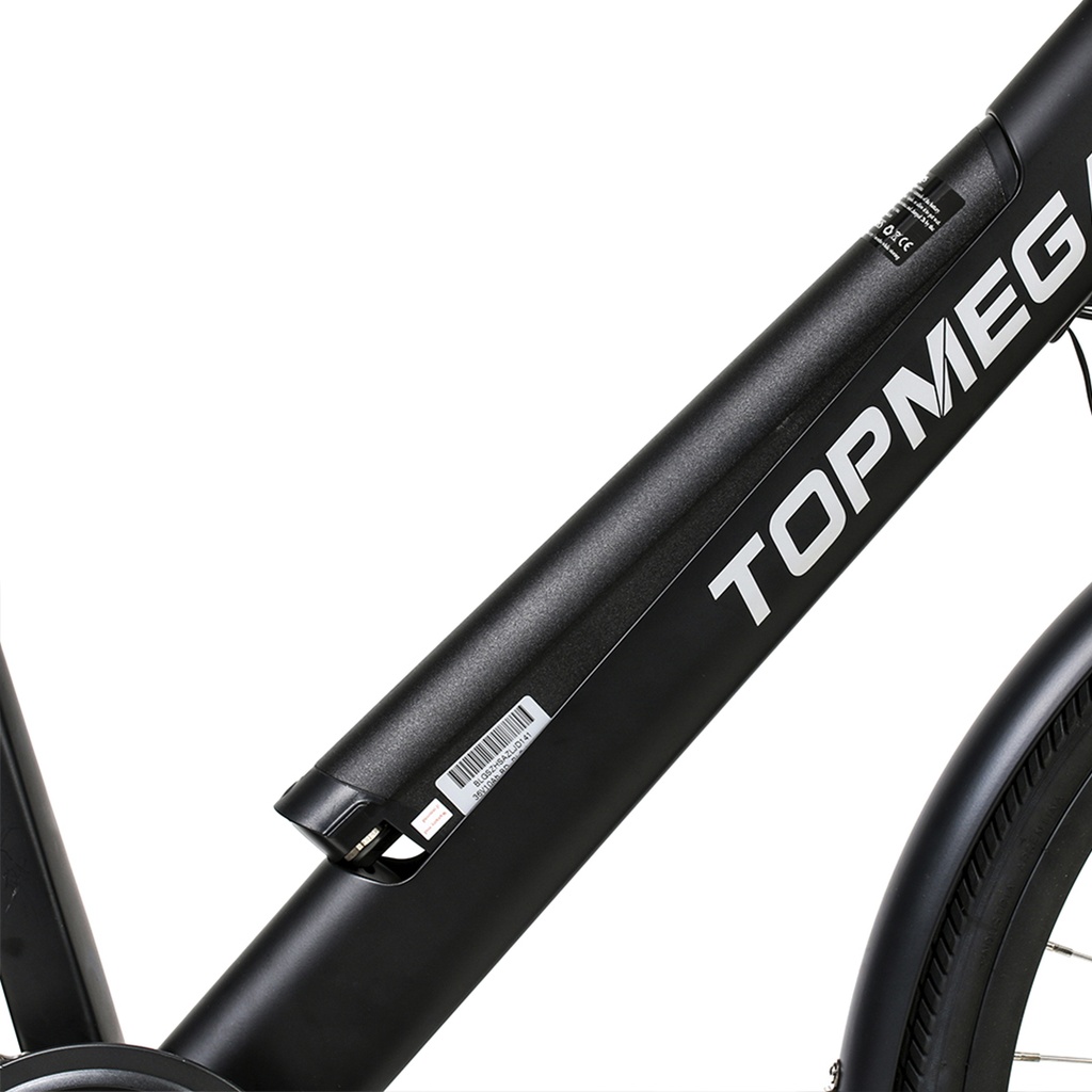 BIC ELECTRICA TOPMEGA PASEO ALUM R700 250W 36V 6VEL NEGRO