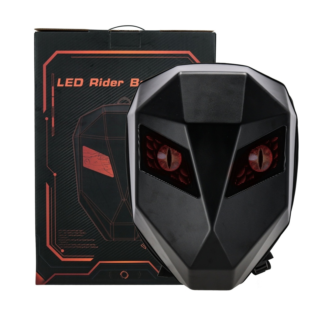 MOCHILA INTELIGENTE TOPMEGA CARCASA DURA CON PANTALLAS LED OJOS NEGRA